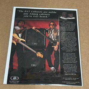 VICTOR WOOTEN & STEVE BAILEY - AMPEG AMPS - 2001 Print Advertisement